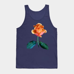 Orange and Pink Rose Tank Top